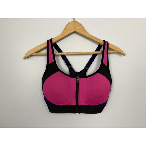 c9 by Champion Sports Bra Womens Size S Molded Cup Power Shape Max Front Zip - Picture 1 of 9